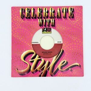 Hallmark Bruno Mars 24K Magic Treasure 7" Vinyl Record Birthday Card 45 Rare HTF